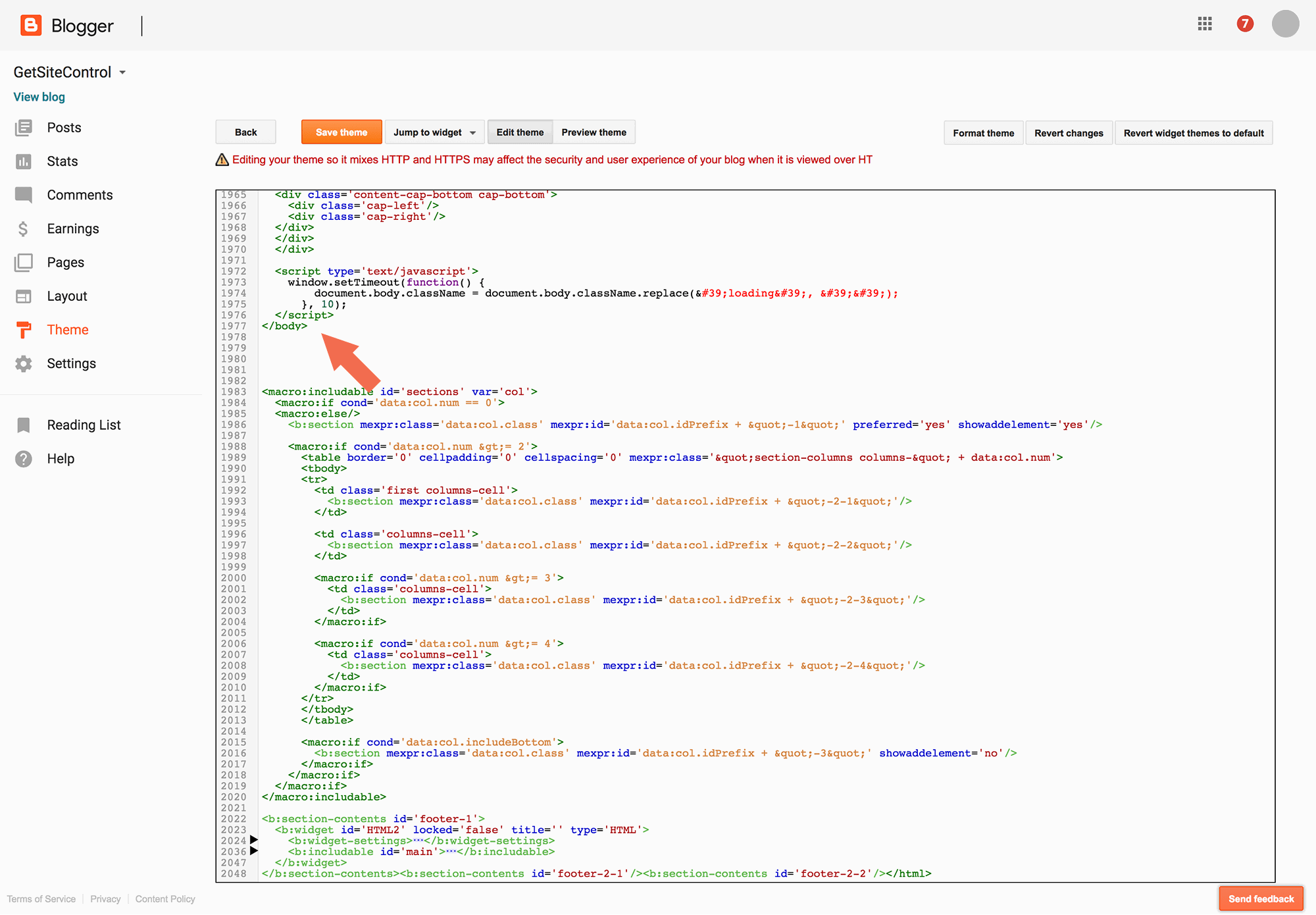 How to install widgets on Blogger