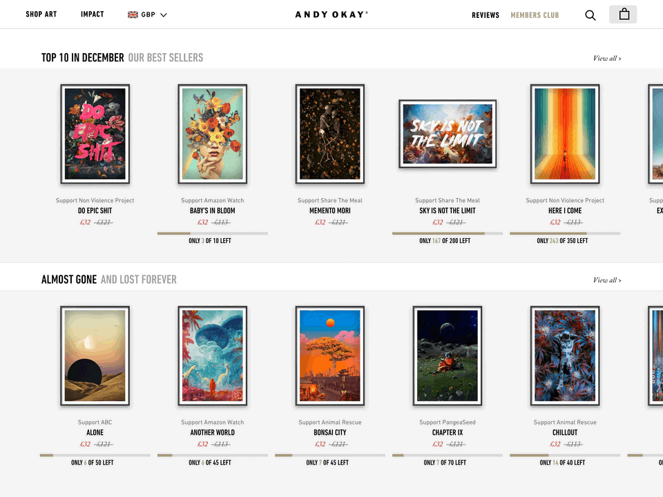 7 Successful Shopify Art Store Examples to Inspire Your Own
