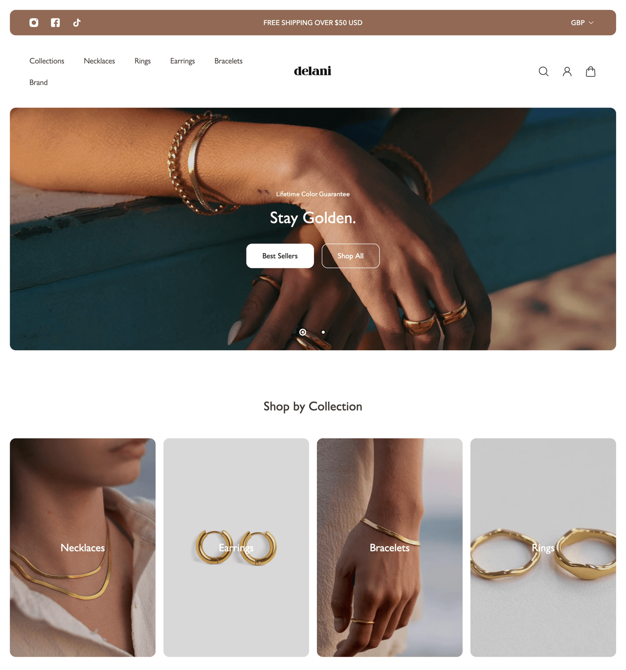 10 Stunning Shopify Jewelry Store Examples to Inspire Your Own