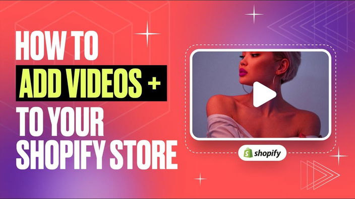Video cover. How to add videos to your Shopify store