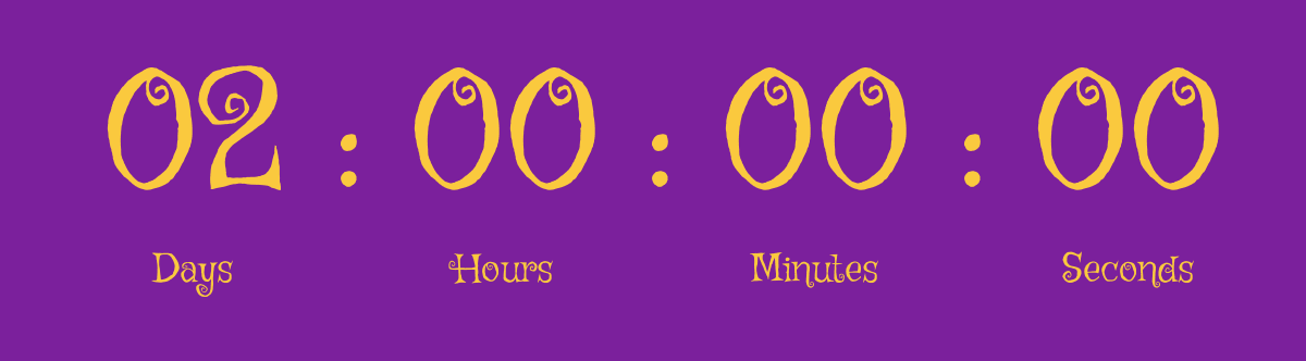 Halloween countdown timer GIF