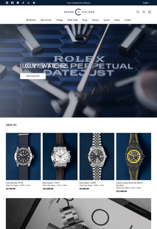 Store example. grand-caliber