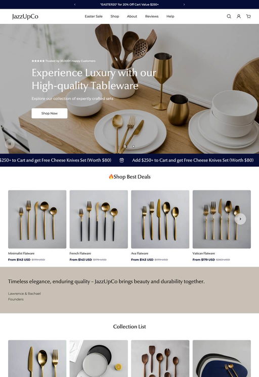 Store example. jazzupco