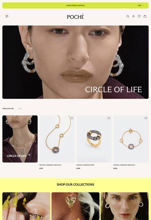 Store example. pochejewelry