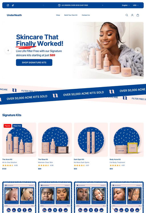 Store example. underneath