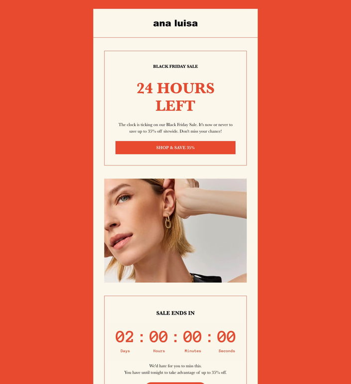 Email example. Ana Luisa