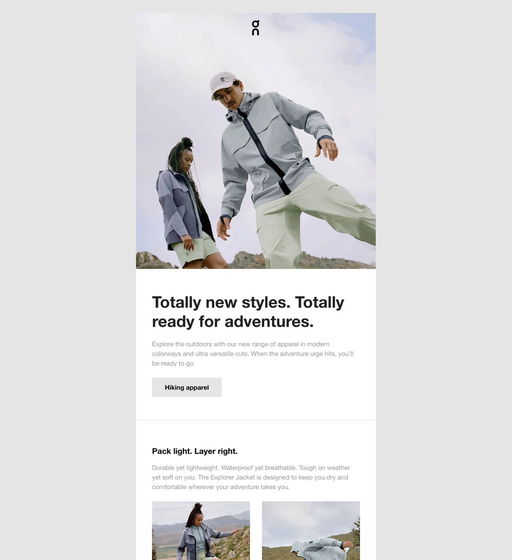 Email example. On
