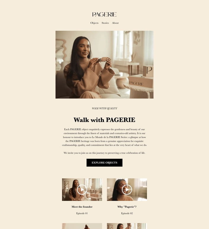 Email example. PAGERIE