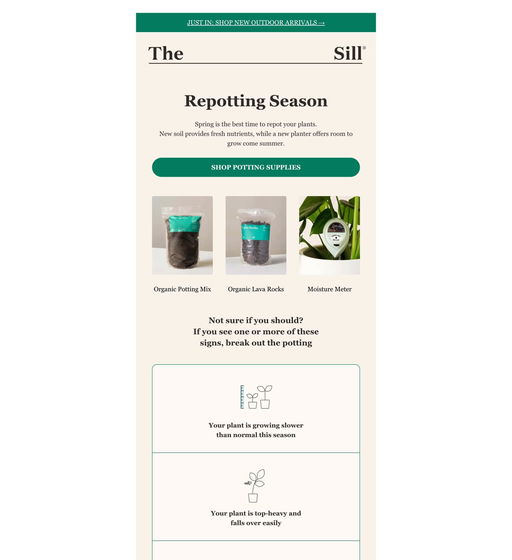Email example. The sill