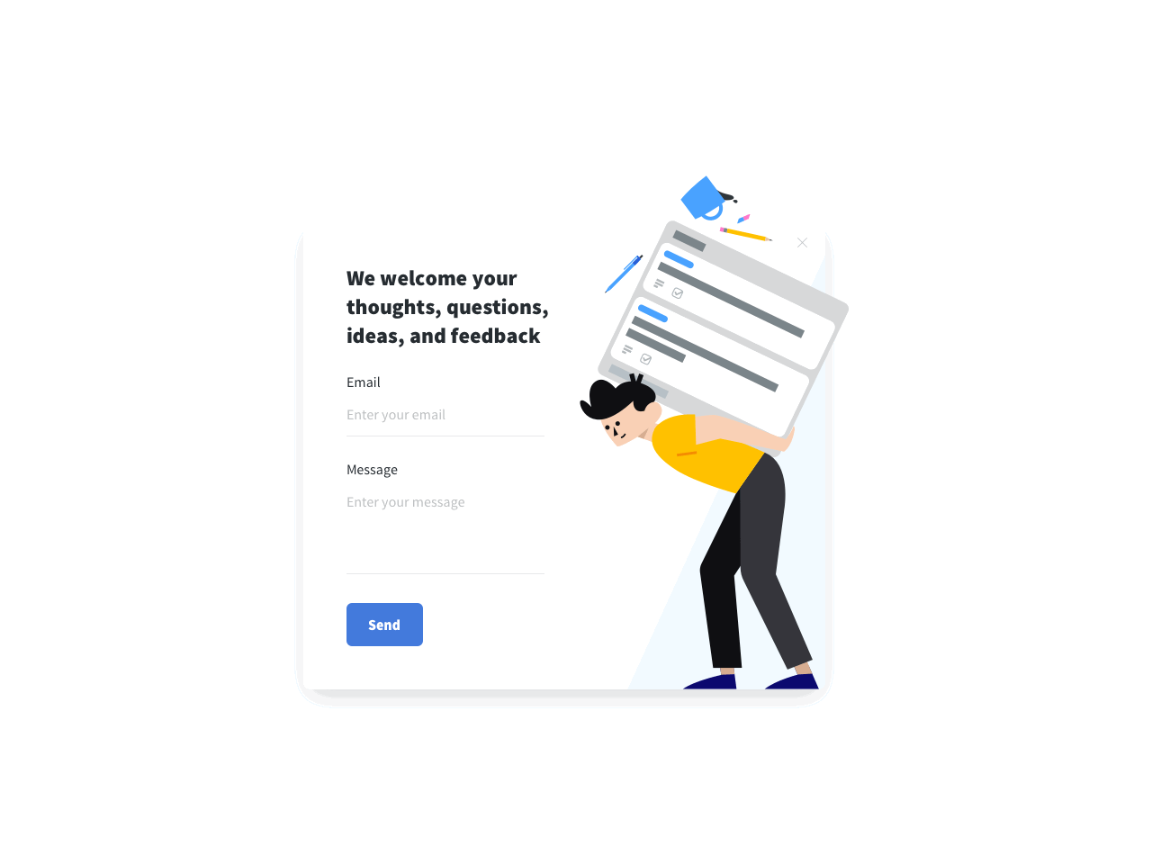 Simple feedback form