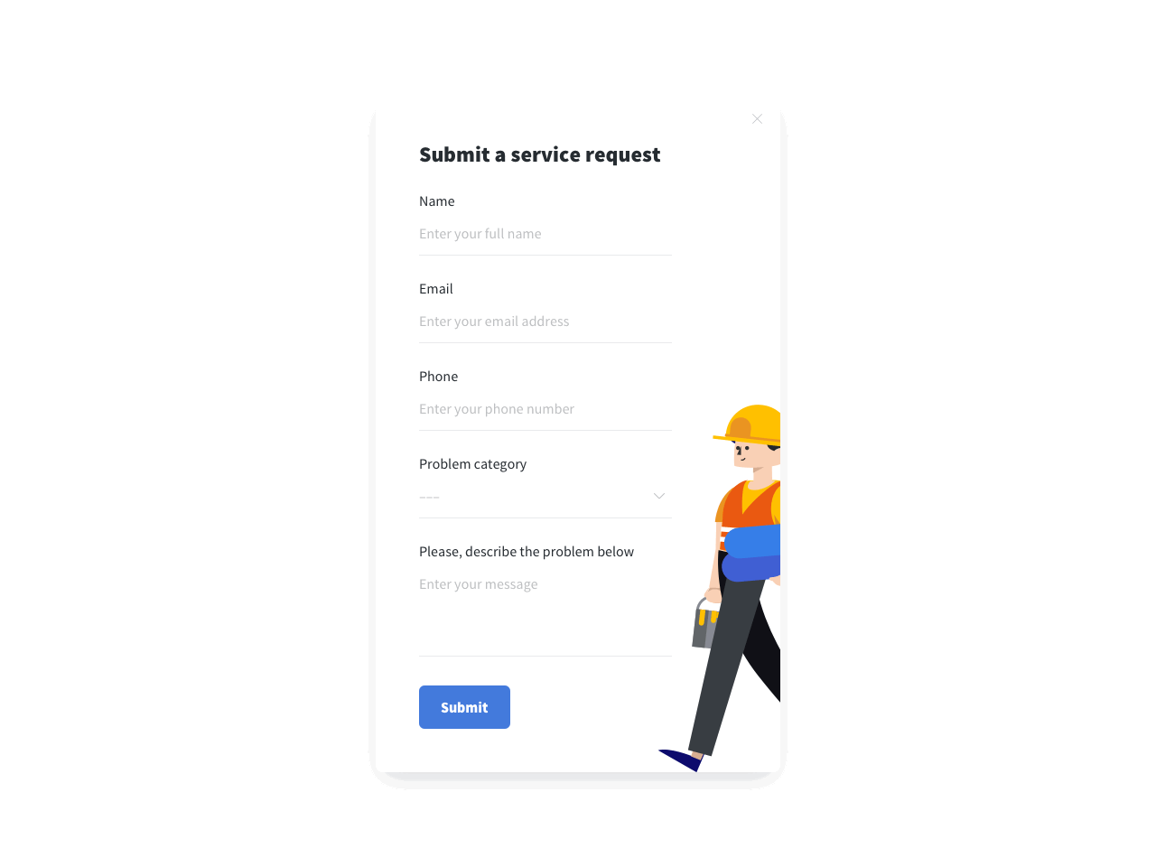 Submit a service request