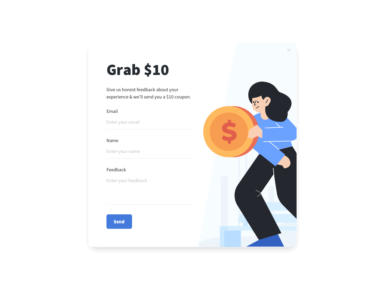 Give us feedback and get a coupon