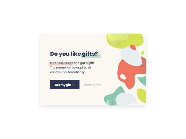 Getsitecontrol email pop-up for efficient lead generation