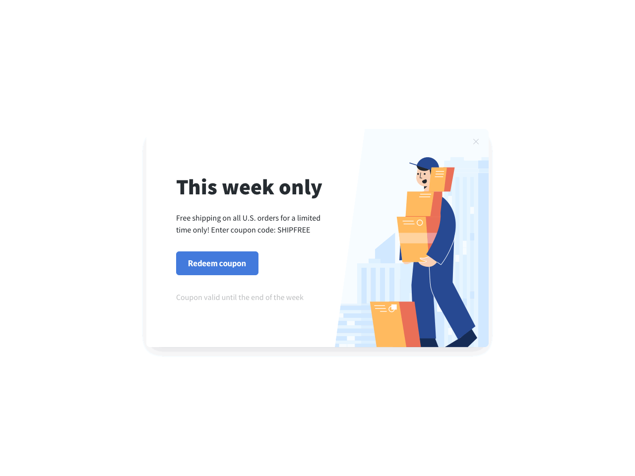 Free shipping coupon