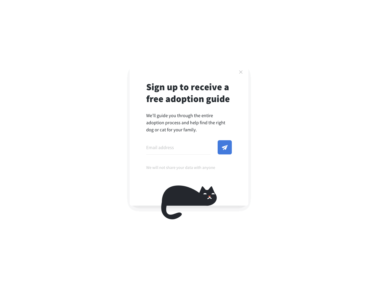 Sign up to receive an adoption guide