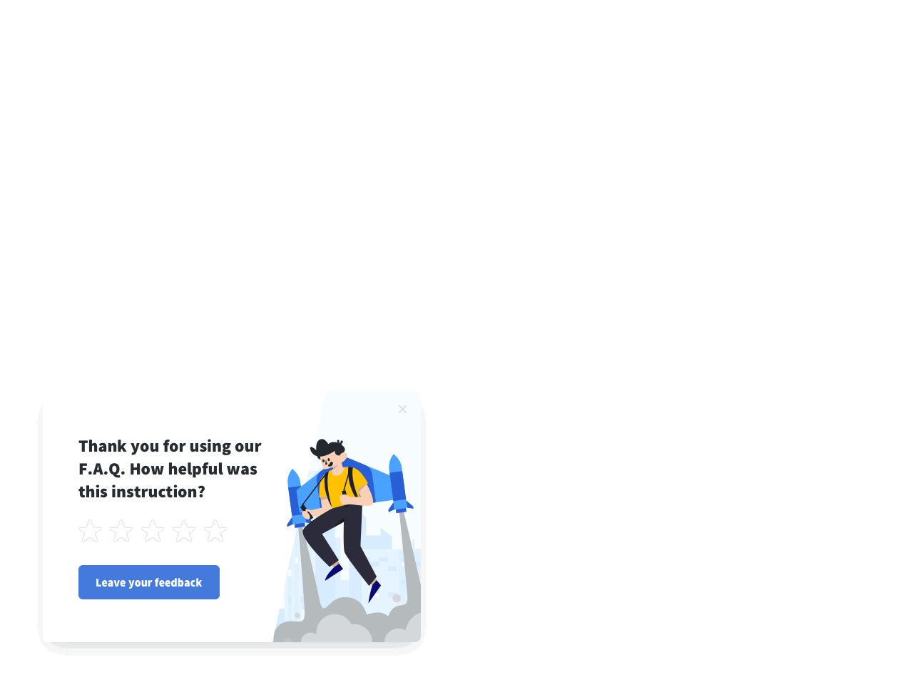 FAQ star rating
