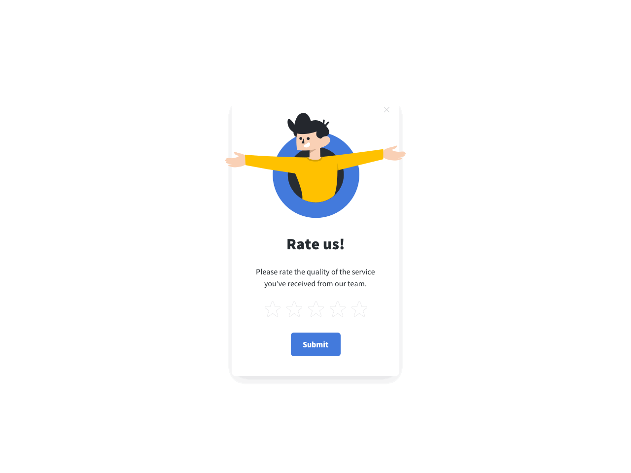 Customer service rating