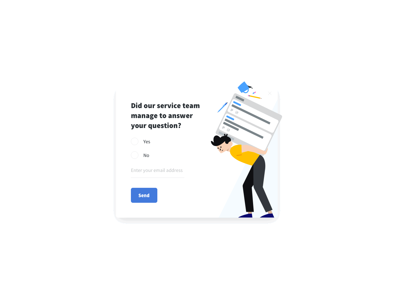 Customer service satisfaction survey