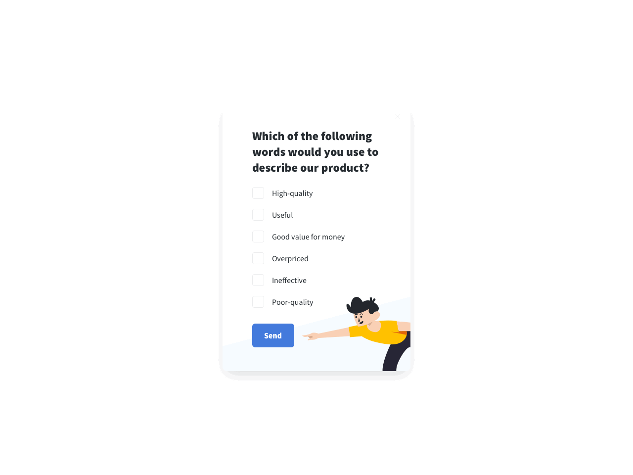 Simple product survey