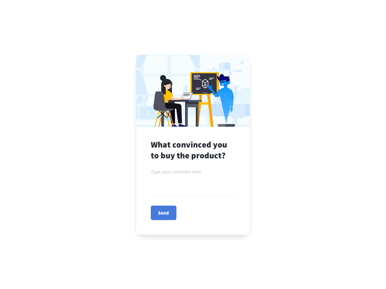 Simple post-purchase survey