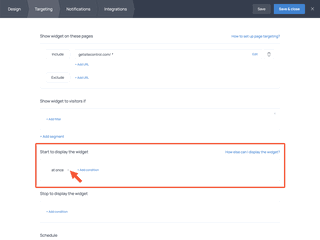 How to make sure a form pops up only after a visitor clicks on the button