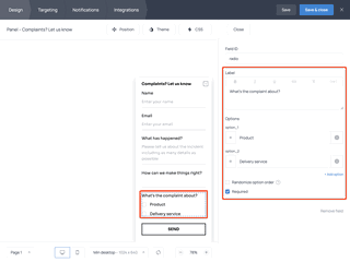 How to add custom fields to a complaint form