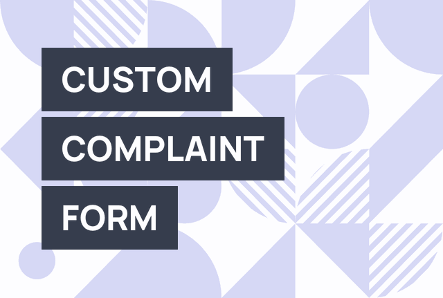 Create a complaint form for your website