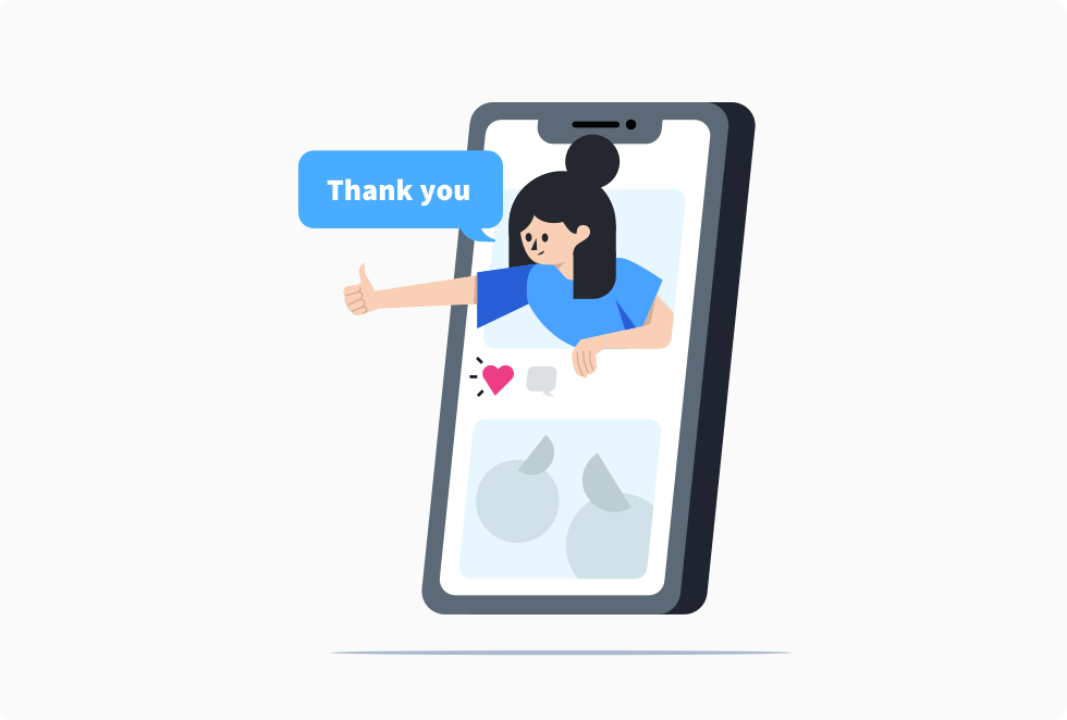 Use the “Thank you for contacting us” message to encourage further action