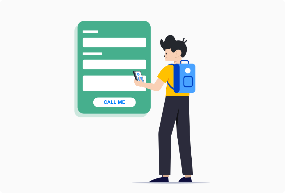 Provide visitors with an option to request a callback from your website