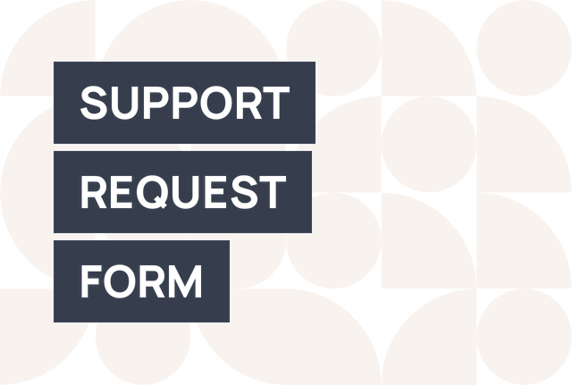 Place a technical support request form on your website