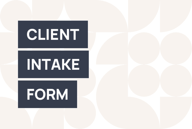 Place a new client intake form on your website