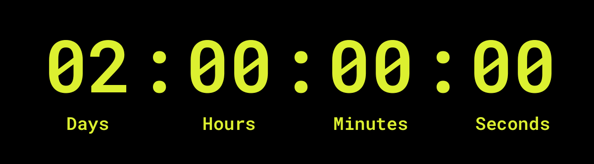 Countdown timer GIF for Singles' Day deals