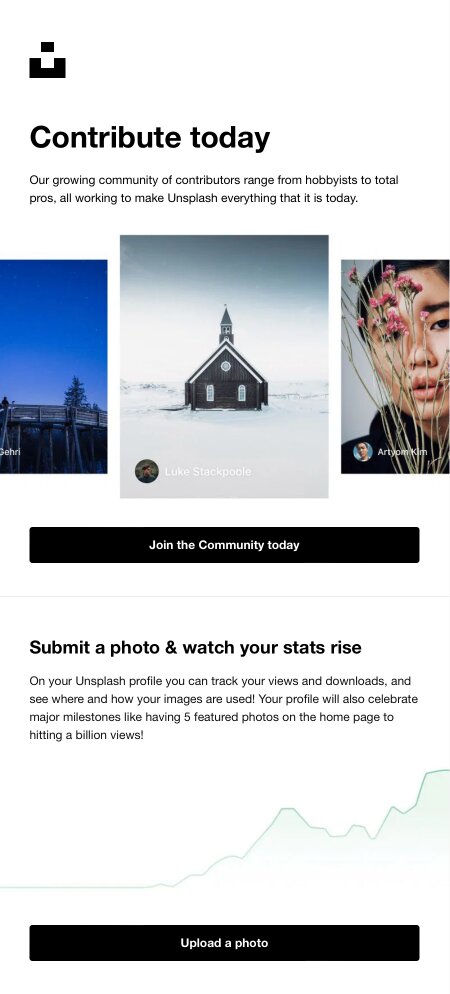 Email example. Unsplash