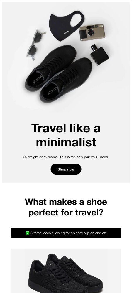 Email example. Atoms