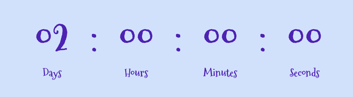 Countdown timer GIF for Christmas sale