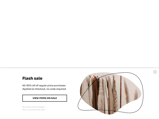 Promo banner designed to promote items on sale