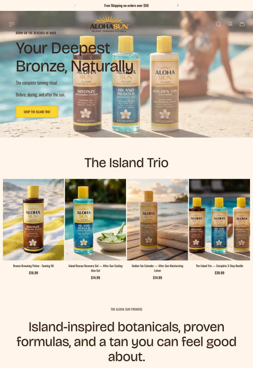 Store example. aloha-sun