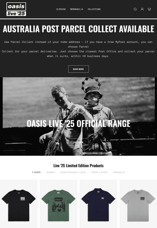Store example. aulive25store