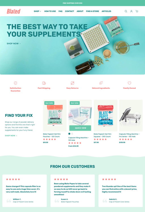 Store example. blated