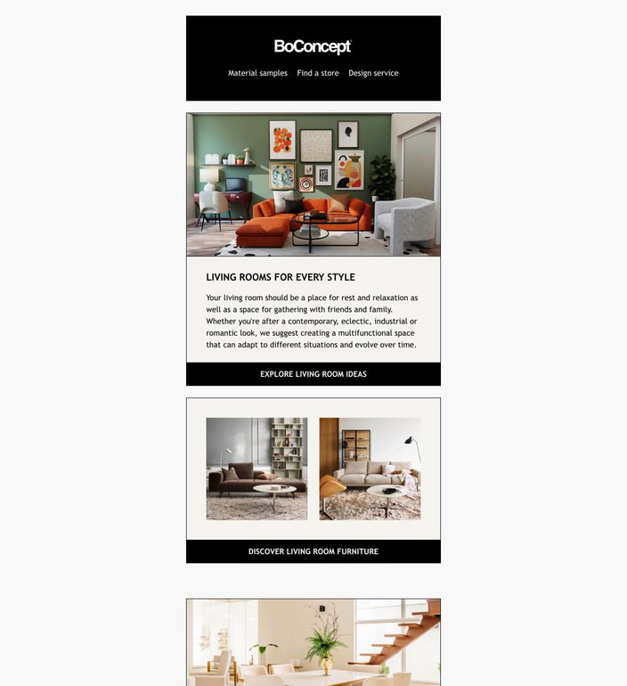 Email example. BoConcept