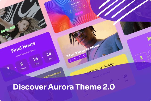 Aurora 2.0 Brings Countdown Timers, Hotspots, In-Cart Promos, and More
