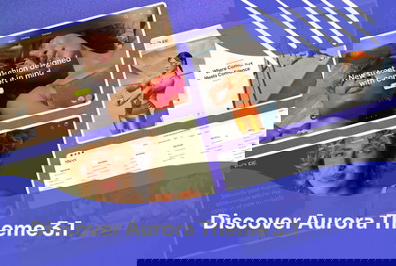 Aurora Brings Transparent header, Mega menu layout, Product siblings, and More