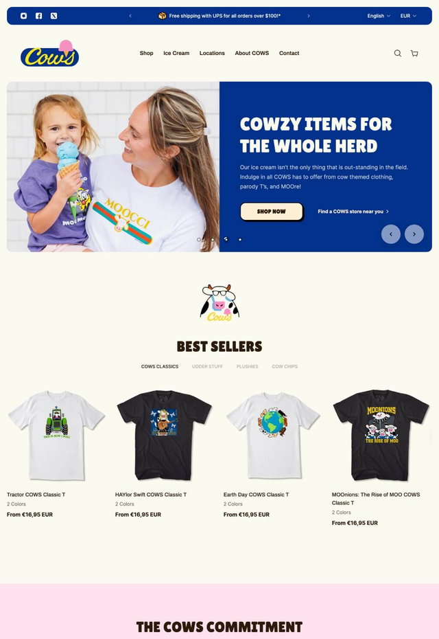 Customer examples. COWS