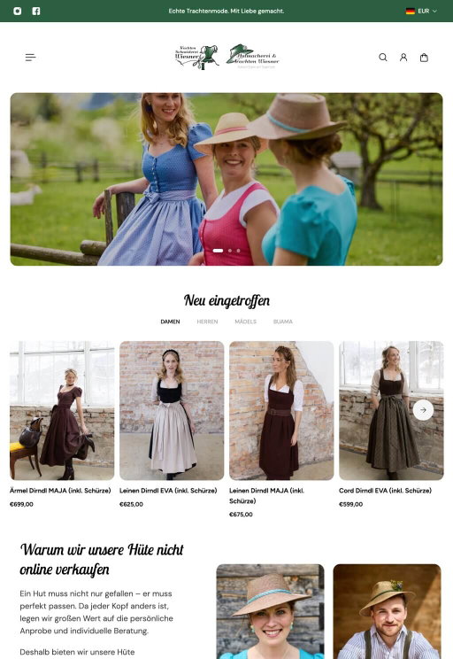 Store example. hutmacherei