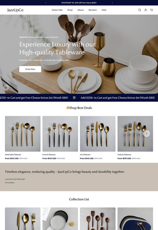 Store example. jazzupco