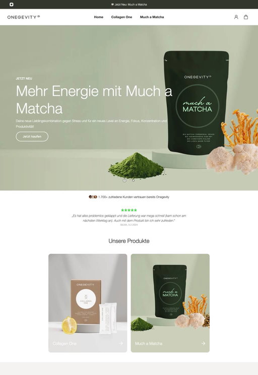 Store example. onegevity