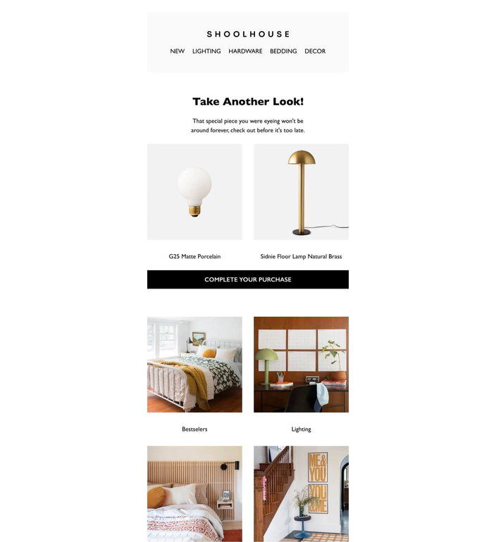 Email example. Shool house