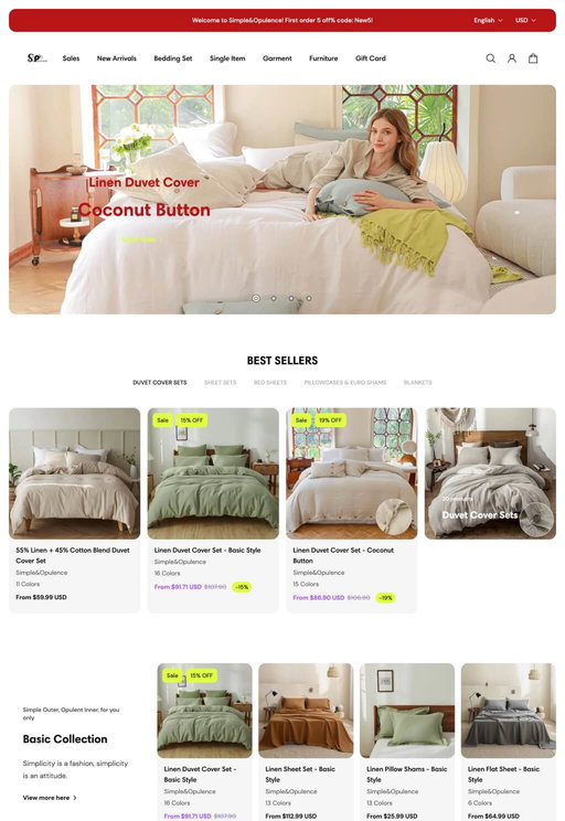 Store example. simpleopulence