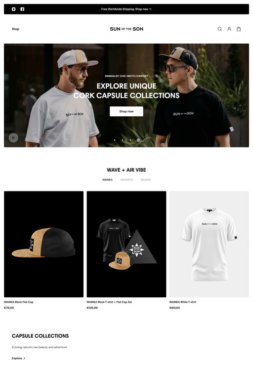 Store example. sun-of-the-son