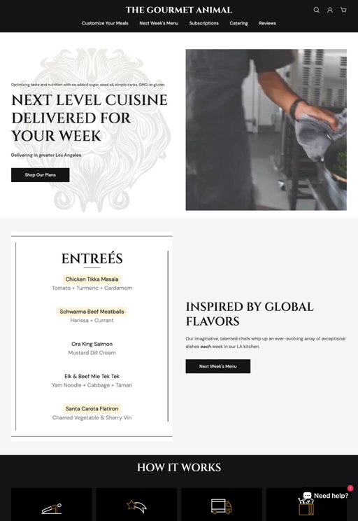 Store example. thegourmetanimal